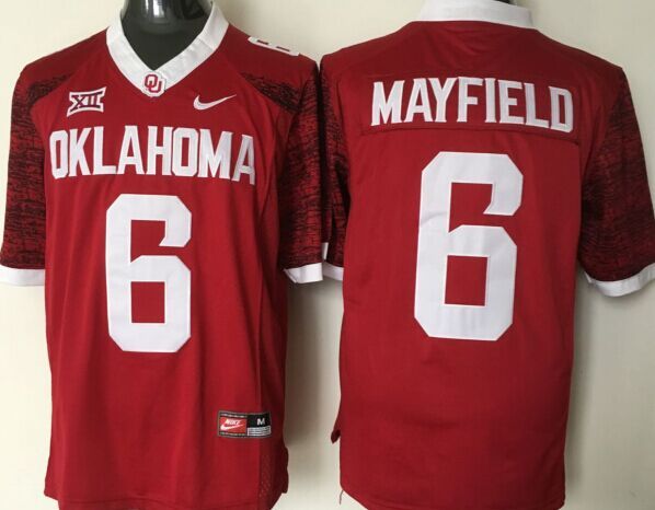 NCAA Youth Oklahoma Sooners Red Limited #6 jerseys->youth ncaa jersey->Youth Jersey